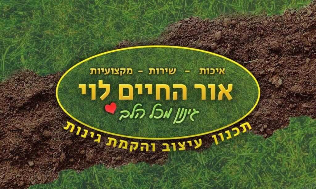 אור החיים לוי | עיצוב והקמת גינות | שיפוצים ותחזוקת מבנים